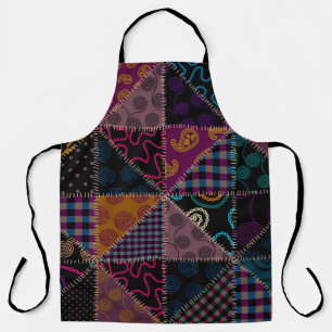 Seamless background pattern. Patchwork pattern. Vi Apron
