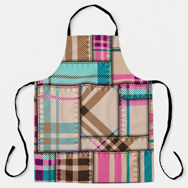 Seamless background pattern. Patchwork pattern wit Apron (Front)