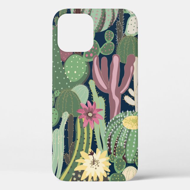 seamless background with cactus Case-Mate iPhone case (Back)