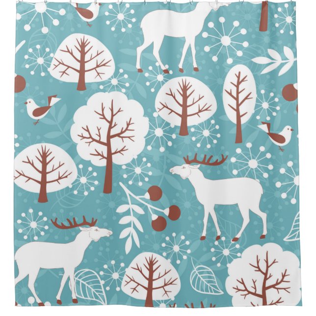 Seamless background with deer for winter and chris (Front)