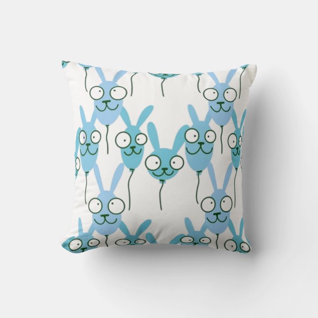 Seamless balloons pattern for kids linens & Fabric Throw Pillow (Front)