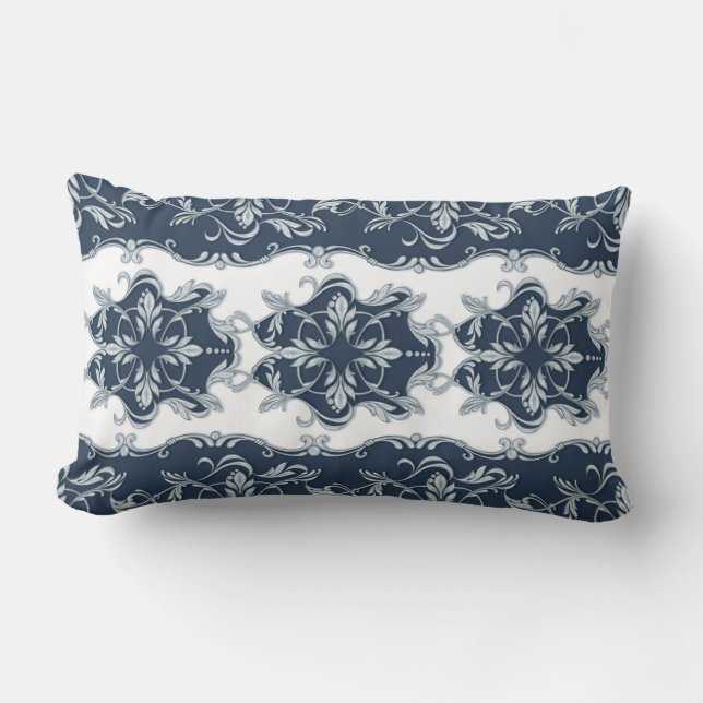 Seamless baroque pattern 7 lumbar pillow (Front)
