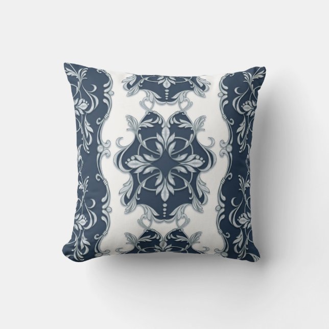 Seamless baroque pattern 7 throw pillow (Front)