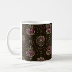 Seamless beautiful antique art deco pattern orname coffee mug