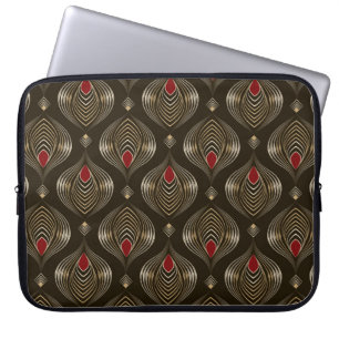 Seamless beautiful antique bronze pattern vintage laptop sleeve