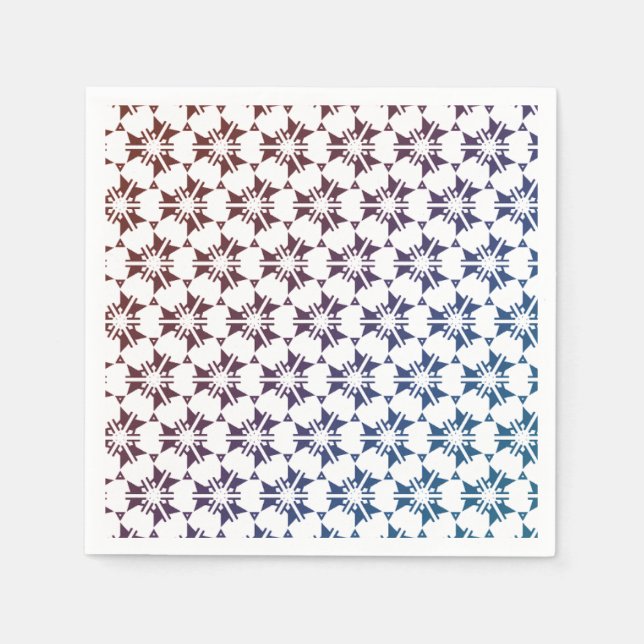 Seamless beautiful pattern party napkin (Front)