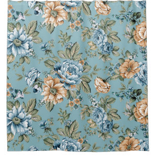 Seamless beautiful watercolor botanical flower wit