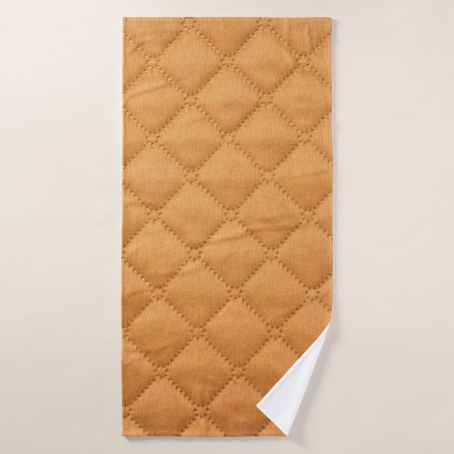 Seamless beige background of square shape, texture bath towel (Bath Towel)