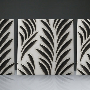 Seamless black and white organic patterns tile