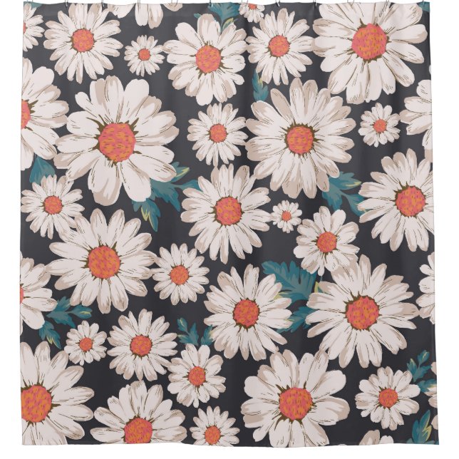 Seamless Blossom Daisy Flower Pattern (Front)