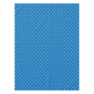 Seamless blue background polka dot pattern tablecloth