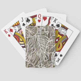 Seamless Botanical Bottom Lands Camo Playing Cards
