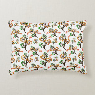 Seamless Botanical Pattern with Flowers   Cute Nat Accent Pillow