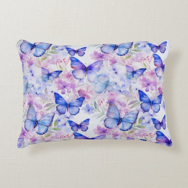 Seamless butterfly pattern Accent Pillow (Front)