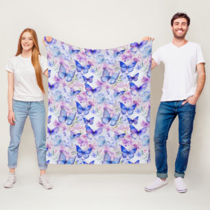 Seamless butterfly pattern Fleece Blanket