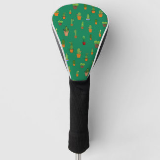 Seamless Cactus Pattern, Shapes and Patterns Golf Head Cover