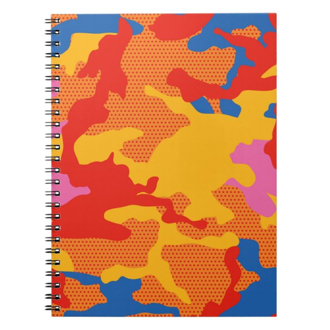 Seamless camouflage background pattern. Seamless c Notebook (Front)