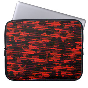 Seamless camouflage pattern. Repeating digital dot Laptop Sleeve