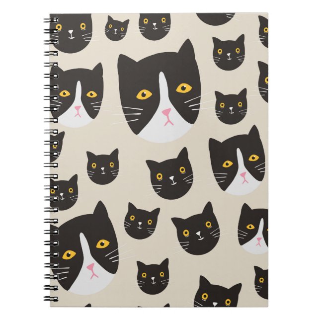 Seamless cat pattern/ notebook (Front)