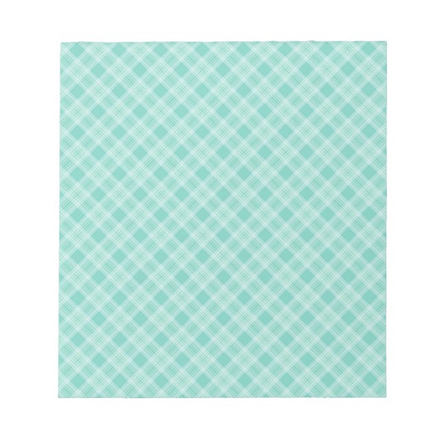 Seamless chequered pattern print notepad (Front)