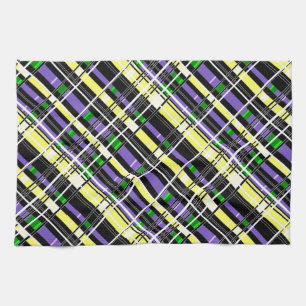 Seamless chequered plaid abstract squares geometri kitchen towel