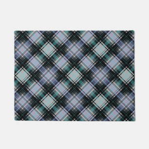 Seamless chequered plaid lined abstract pattern bl doormat