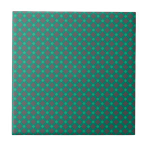 Seamless chequered plaid tartan scottish green gra tile