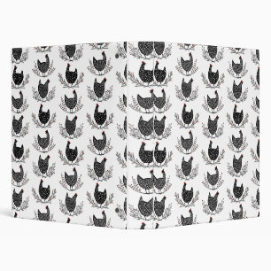 Seamless chicken pattern binder