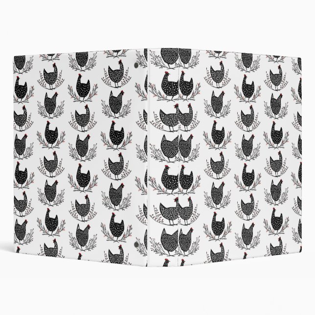 Seamless chicken pattern binder (Background)