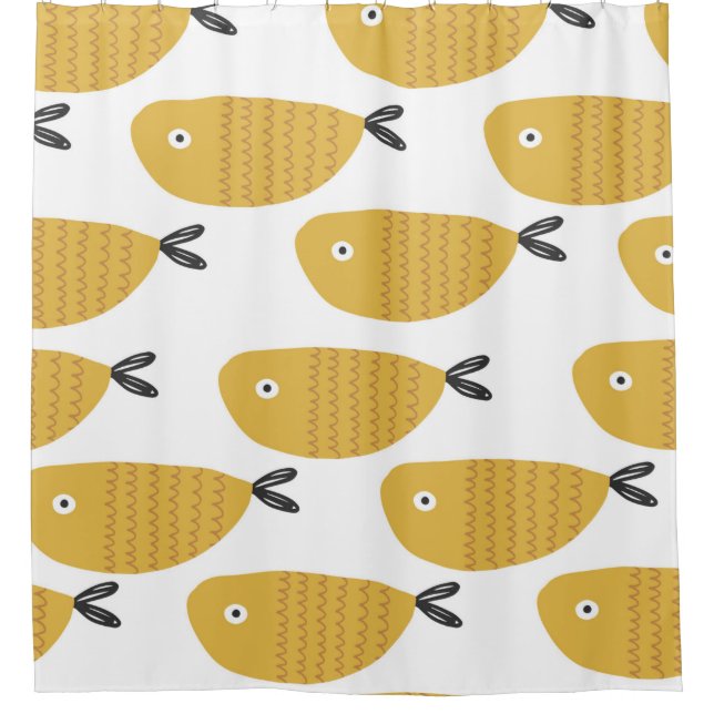 Seamless childish pattern with funny fishes. Creat (Front)