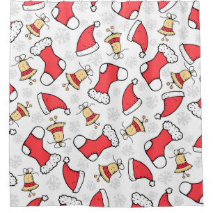 Seamless Christmas pattern, festive design.