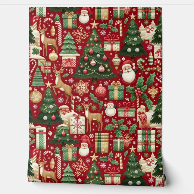 Seamless CHRISTMAS Wallpaper (Unrolling)