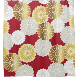 Seamless chrysanthemum pattern in the Japanese tra