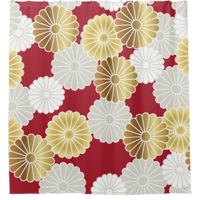 Seamless chrysanthemum pattern in the Japanese tra (Front)