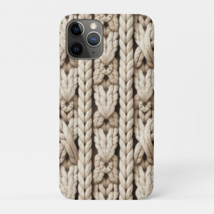 Seamless Chunky Cable Knit Pattern iPhone 11 Pro Case