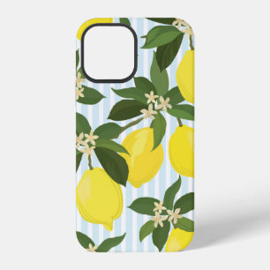 Seamless citrus vintage pattern on white backgroun iPhone 12 case