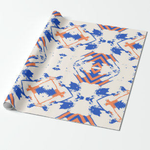  seamless colorful hipster pattern with geometric  wrapping paper