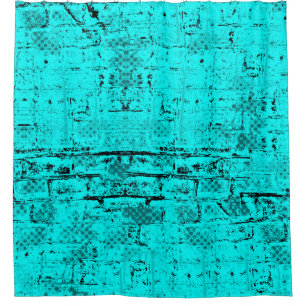 Seamless colour grunge turquoise. Halftone element