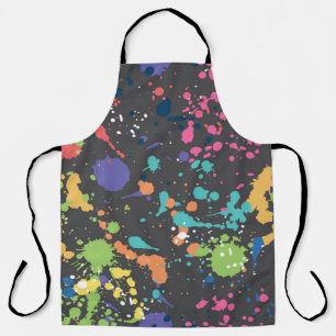Seamless coloured grunge pattern with watercolor s apron