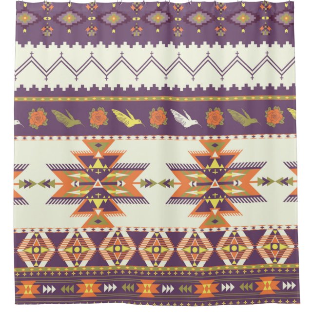 Seamless colourful aztec pattern (Front)