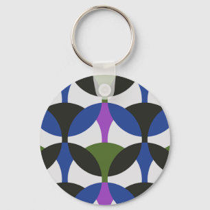 seamless colourful circles keychain