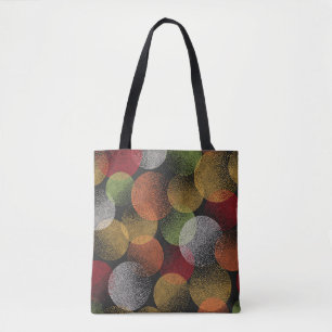 Seamless colourful circles pattern. Abstract vinta Tote Bag