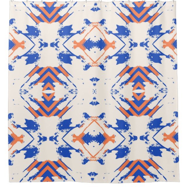  seamless colourful hipster pattern with geometric (Front)