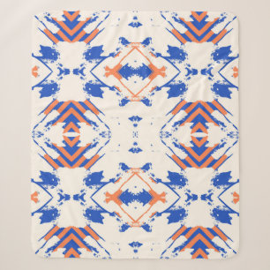 seamless colourful hipster pattern with geometric sherpa blanket
