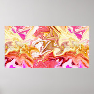 Seamless colourful marble texture, abstract patter poster