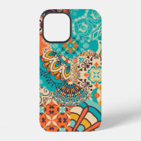 Seamless colourful patchwork tile with Islam, Arab