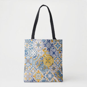 Seamless colourful patchwork tile with Islam, Arab Tote Bag