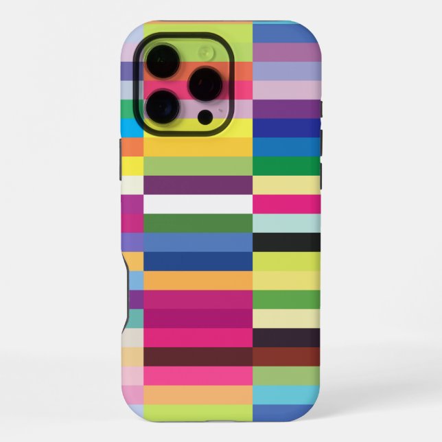 Seamless Colourful Striped Pattern iPhone Case (Back)