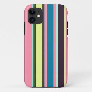 Seamless colourful stripes pattern background iPhone 11 case