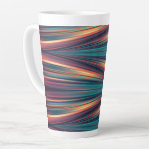 Seamless colours flow pattern on Latte Mug